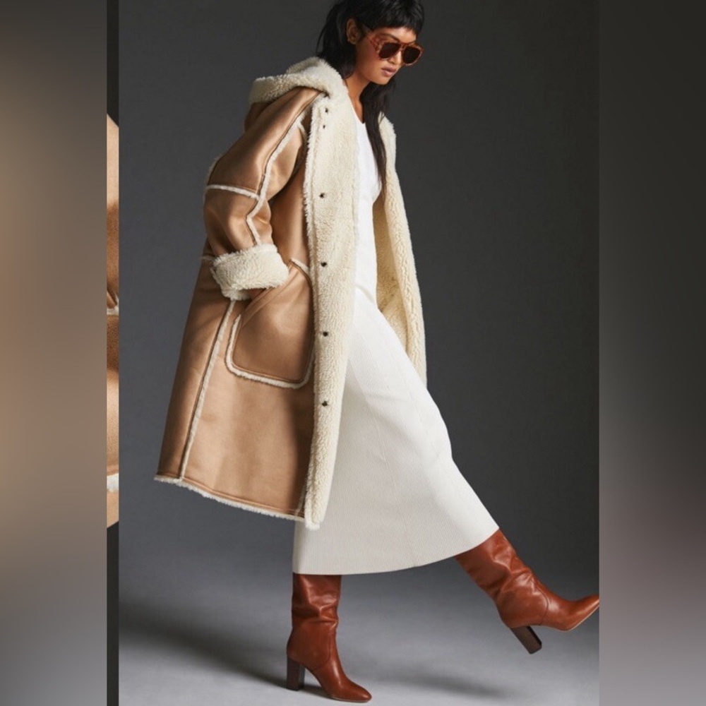 Pilcro Sherpa reversible coat Anthropologie
